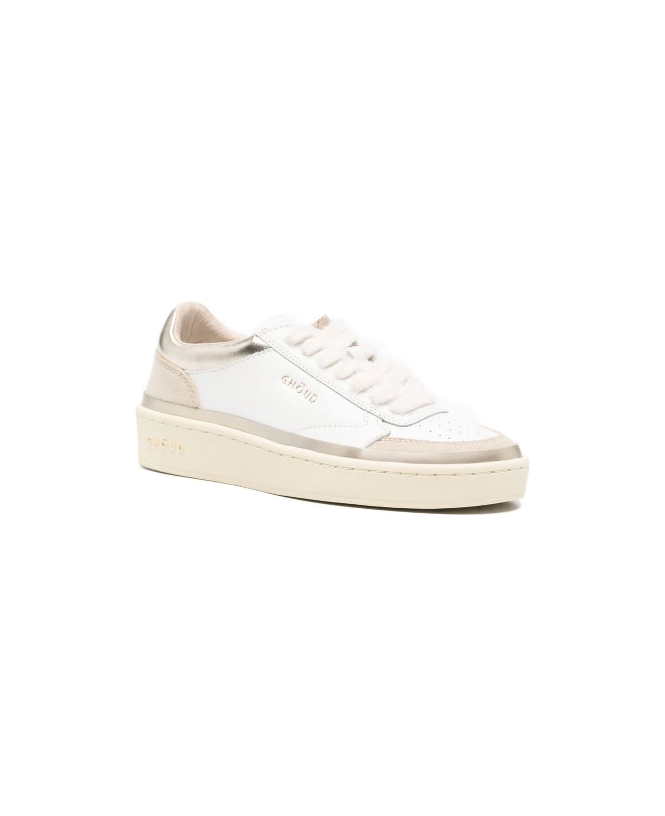 GHOUD Pads Low Leather Sneakers - White