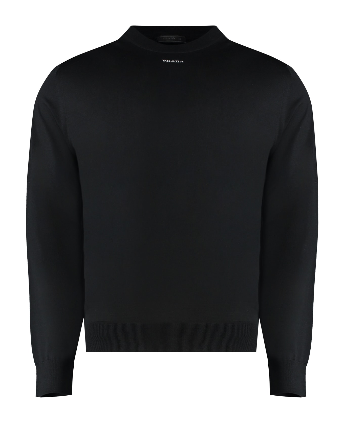 Prada Long Sleeve Crew-neck Sweater - black