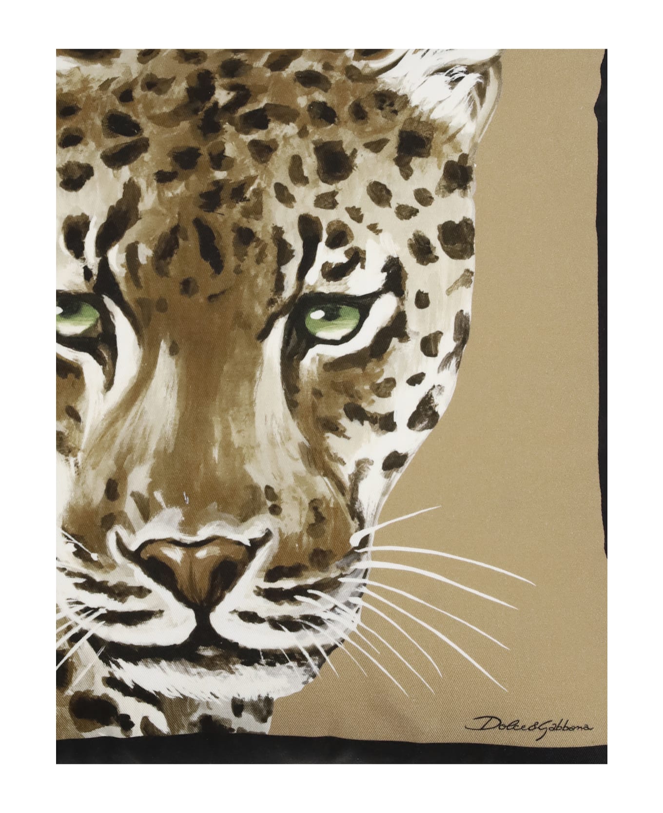 Dolce & Gabbana Leopard Canvas Pillow