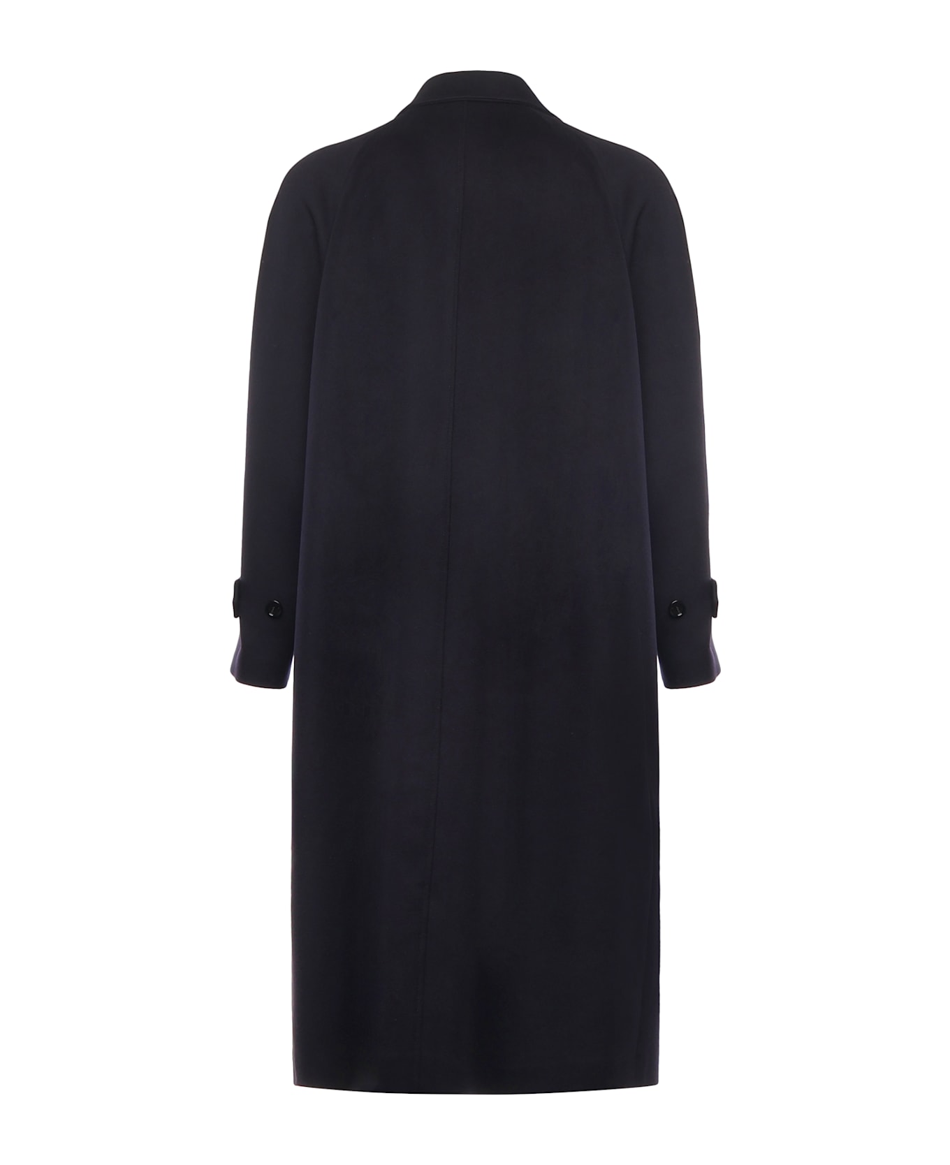 Valentino Garavani Single-breasted Wool And Cashmere Coat - Night