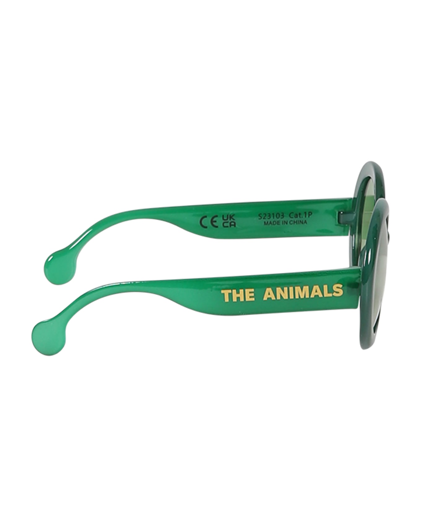 The Animals Observatory Green Sunglasses For Kids With Logo - Green