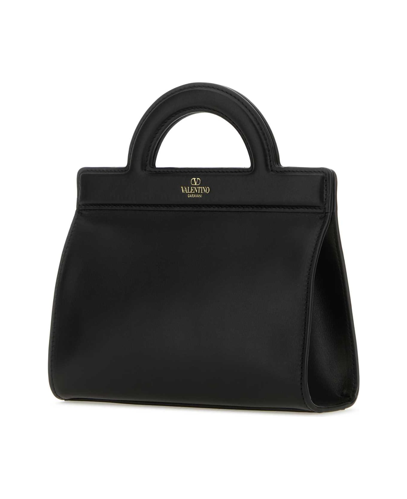 Valentino Garavani Black Leather Handbag - NERO