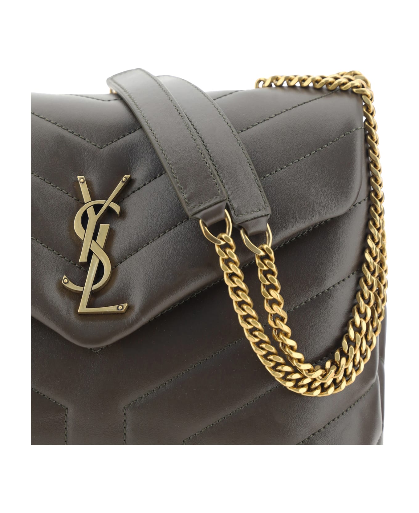 Saint Laurent Loulou Shoulder Bag - Light Musk/light Mus