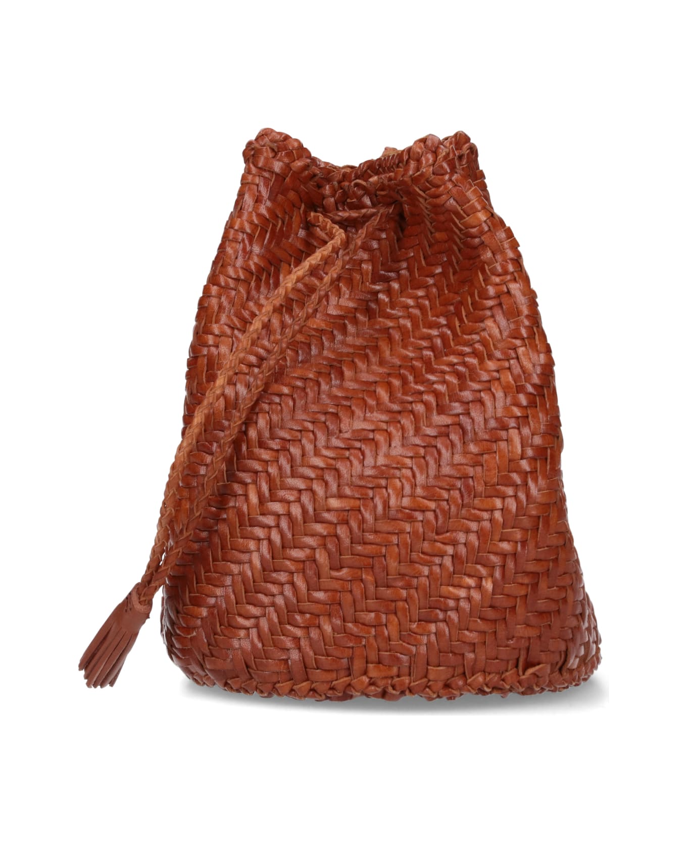 Dragon Diffusion 'pompom' Bucket Bag - BEIGE