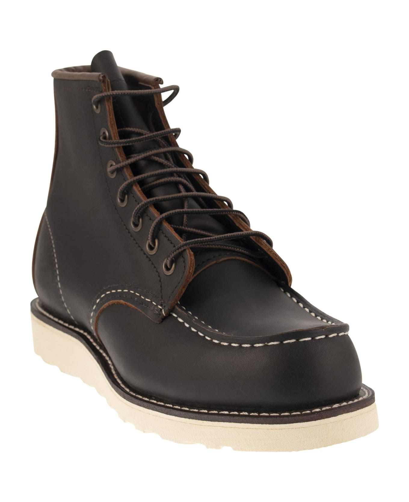 Red Wing Classic Moc - Leather Boot With Laces - Black