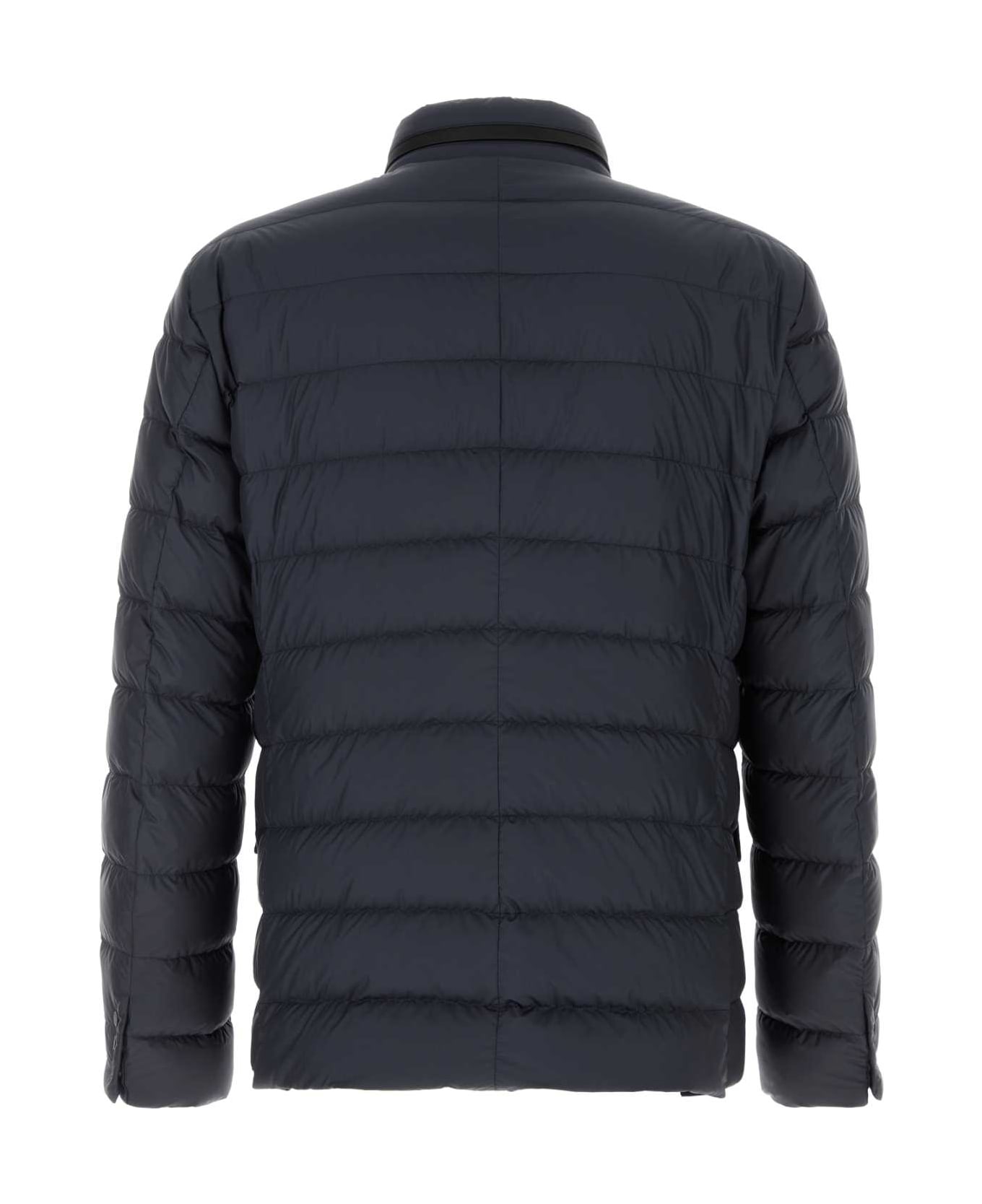 Moncler Navy Blue Polyester Carrelet Down Jacket - 779