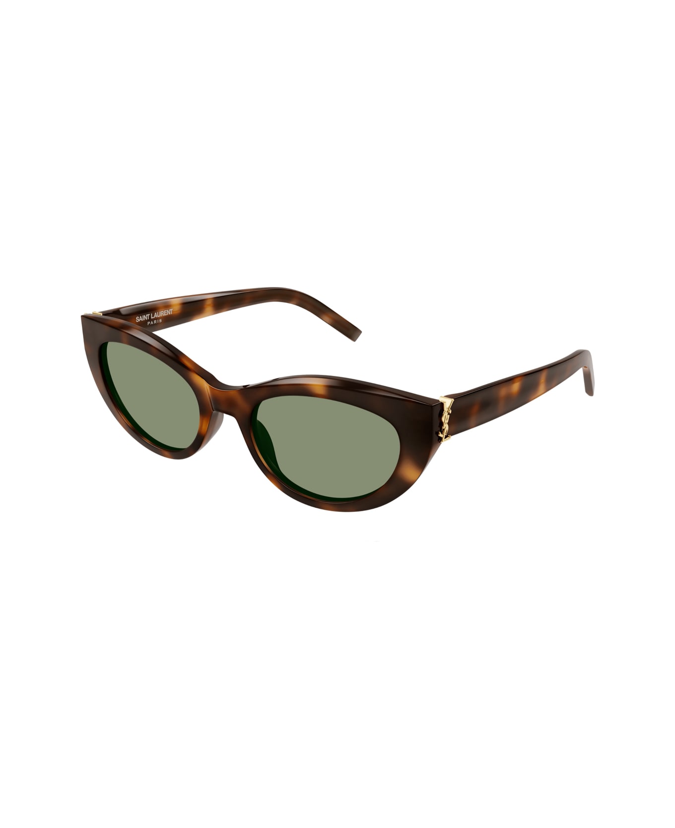 Saint Laurent Eyewear Saint Laurent Sl M115 Linea Monogram 003 Havana Green Sunglasses - Havana