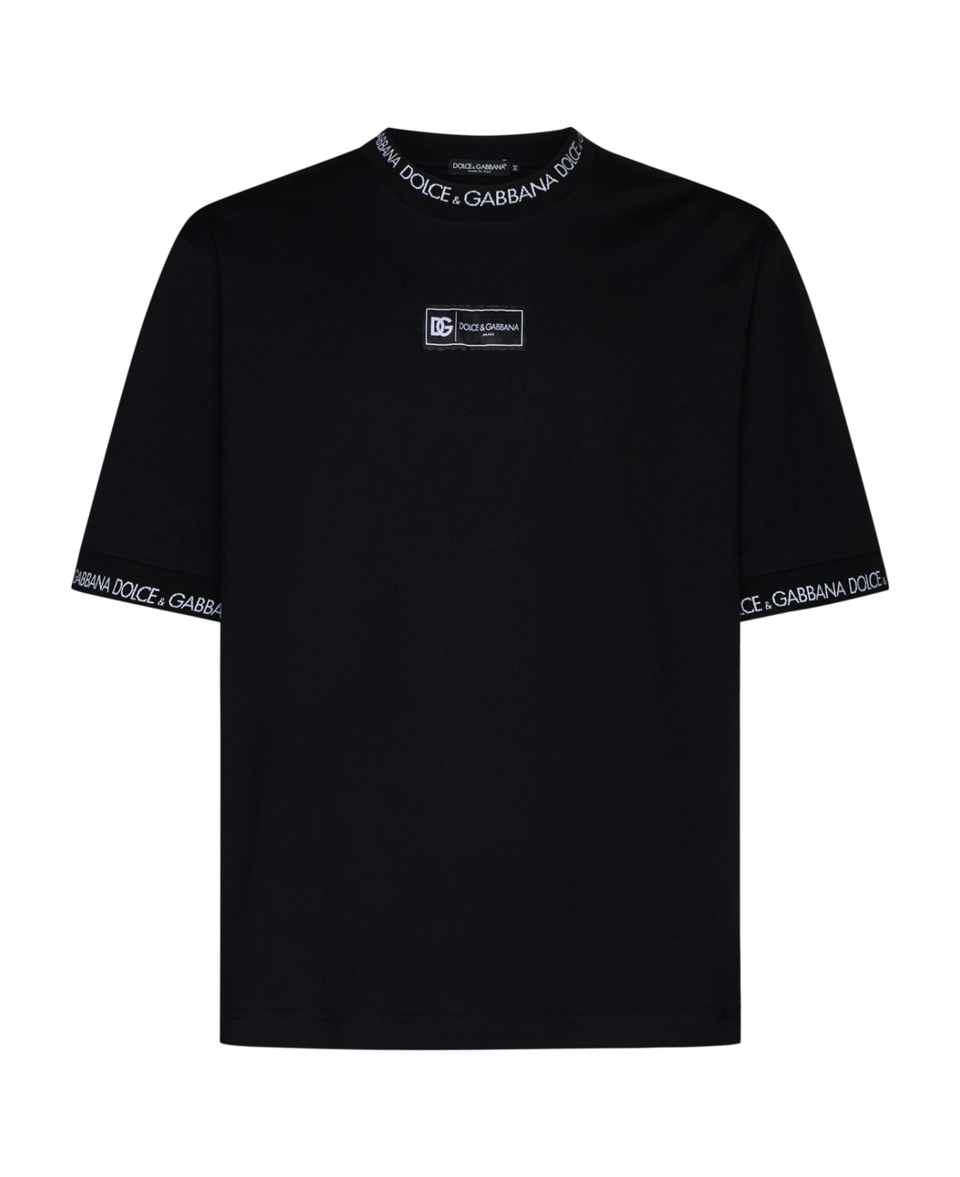 Dolce & Gabbana T-shirt With Logo - Nero シャツ