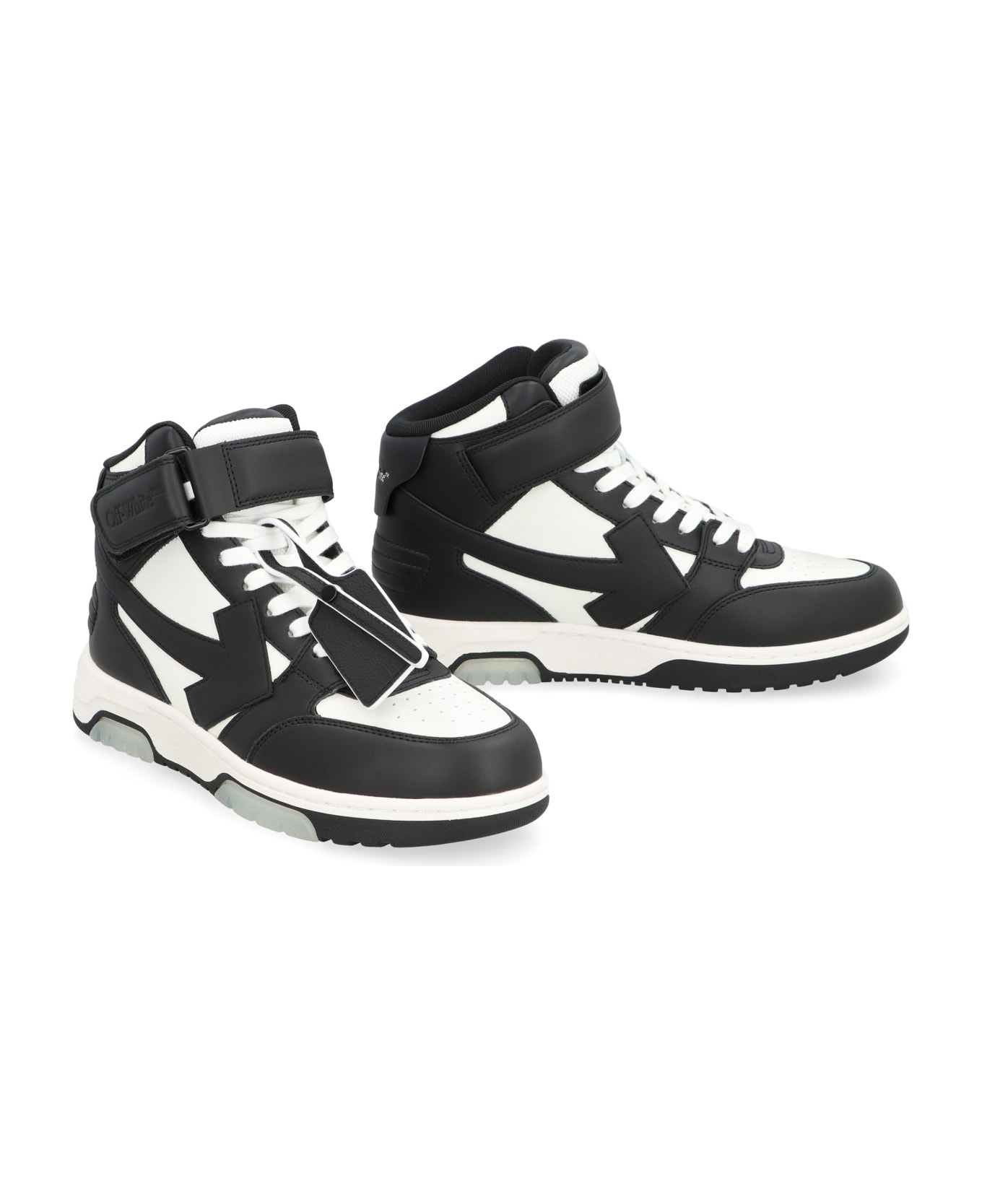 Off-White Out Of Office Leather Low-top Sneakers - black スニーカー