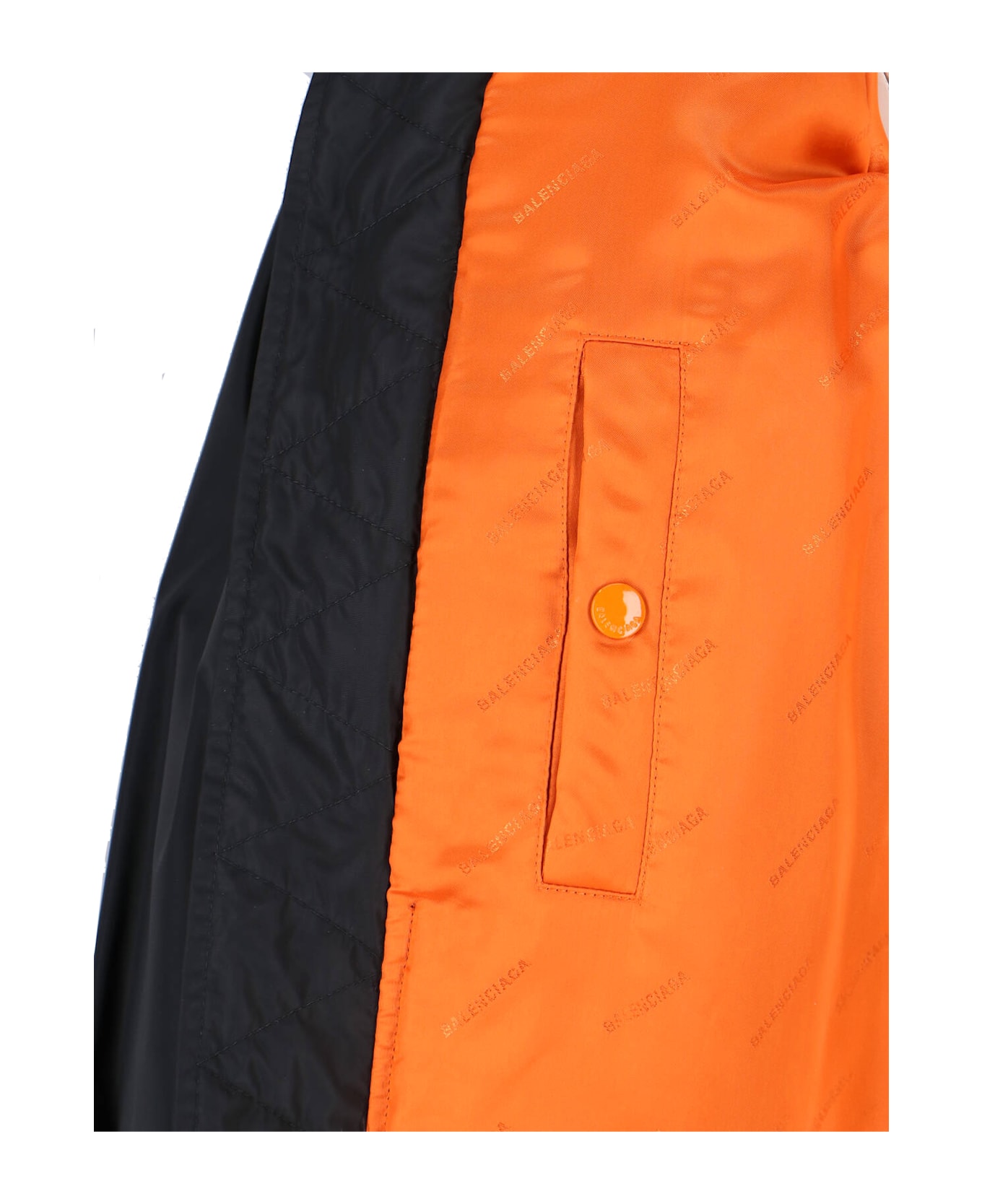 Balenciaga Draped Bomber Jacket - Black