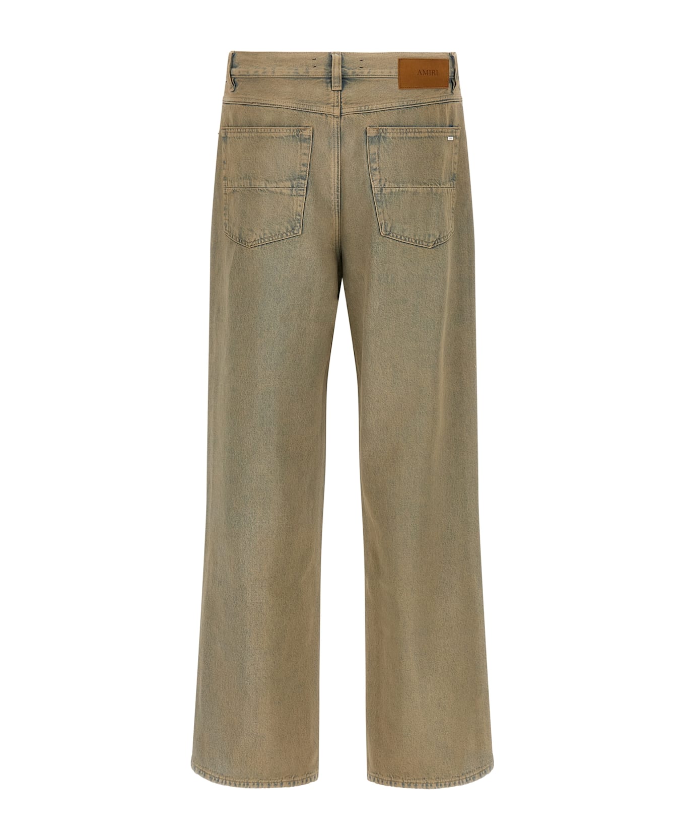 AMIRI Wide Leg Jeans - Beige