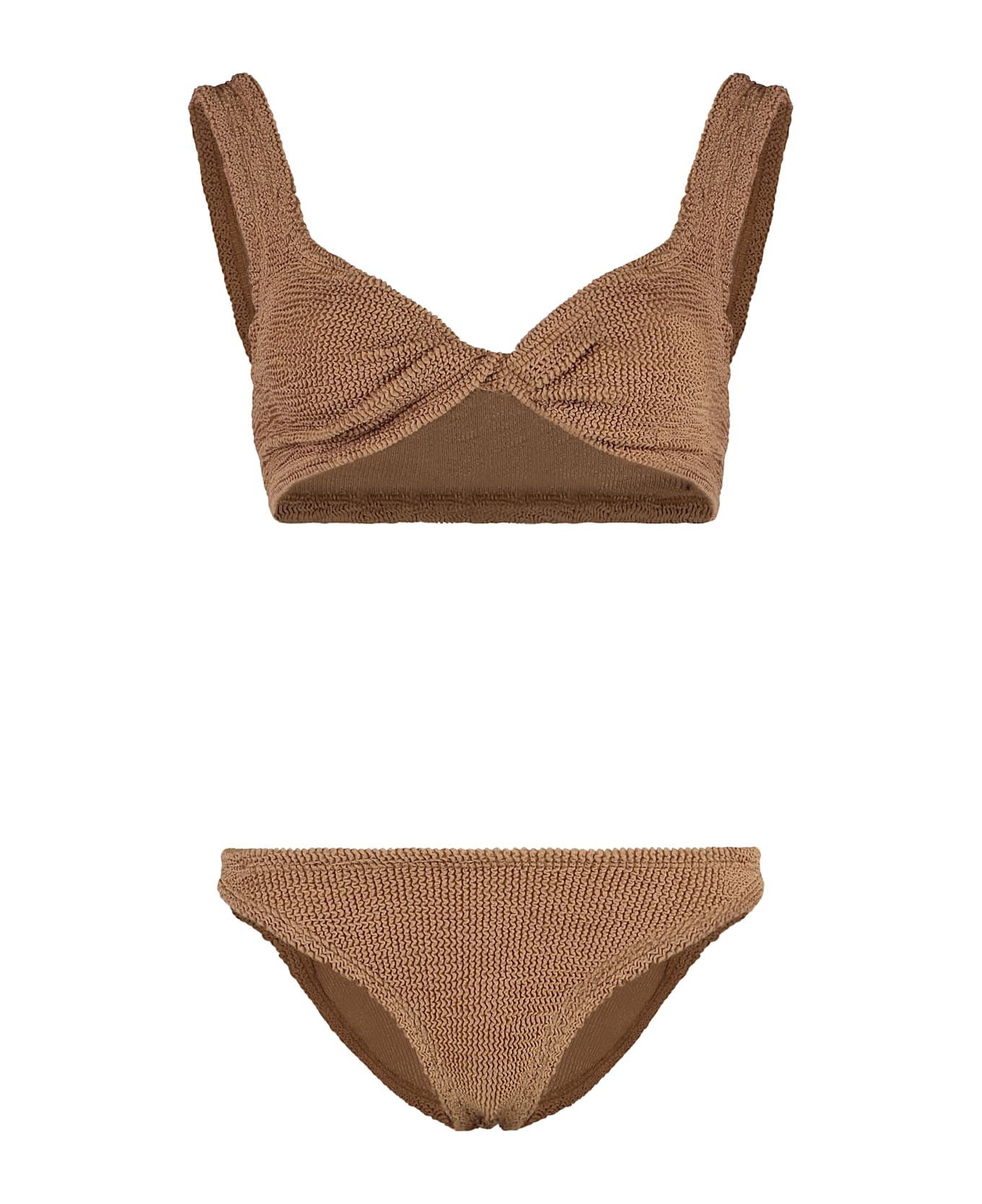Hunza G Juno Plain Color Bikini - Beige