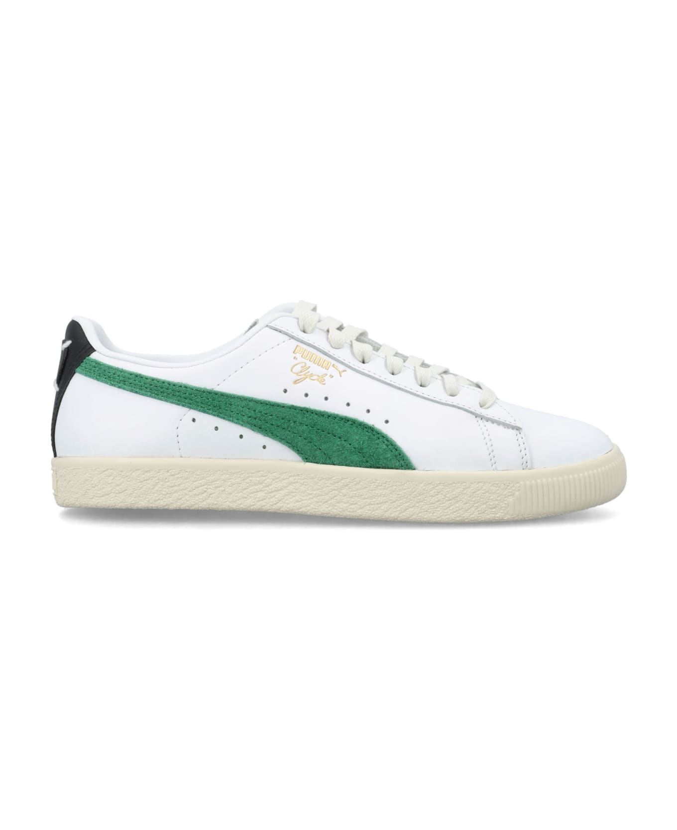 Puma Clyde Base - WHITE ARCHIVE GREEN
