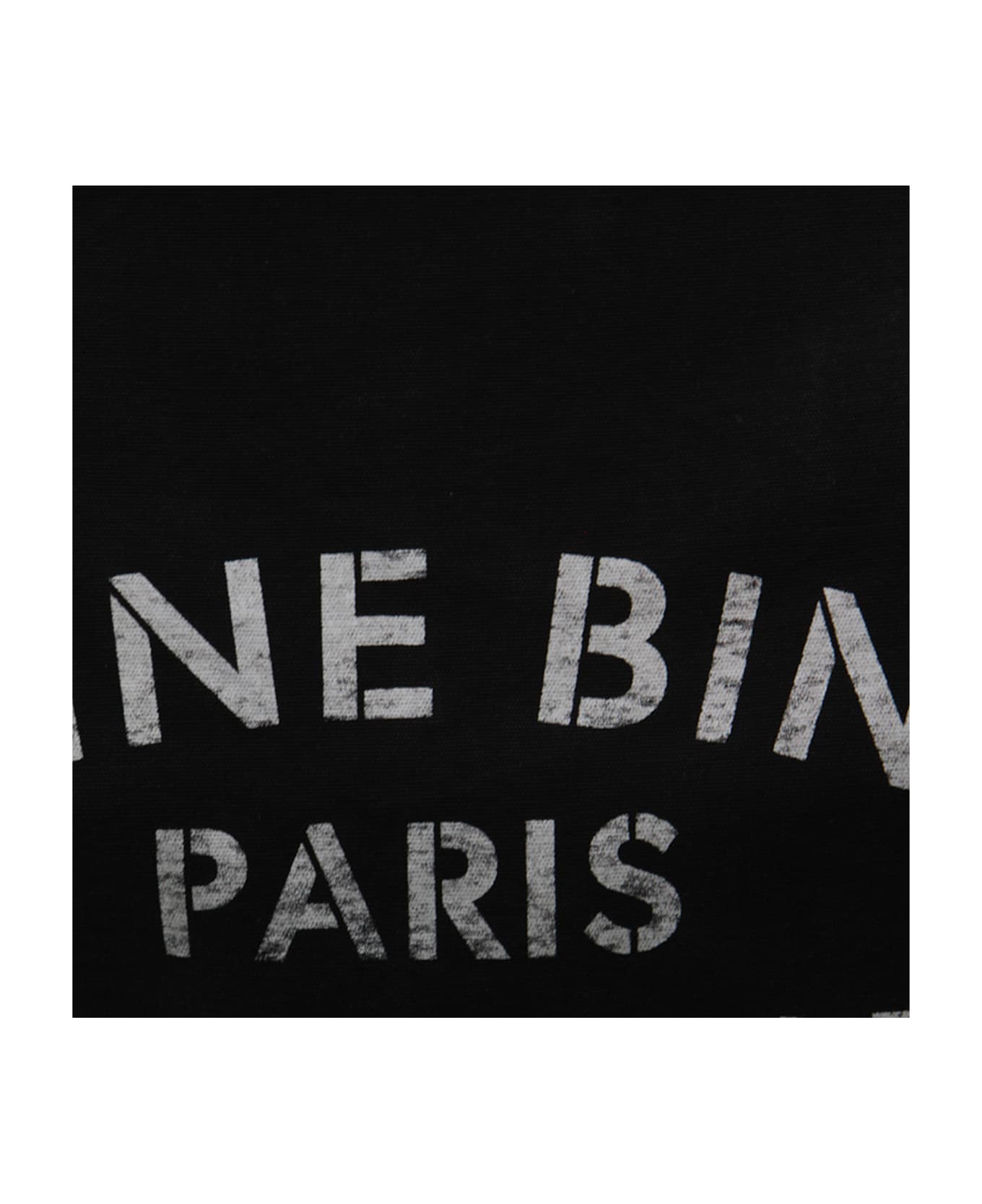 Anine Bing Black Cotton Totes - Black