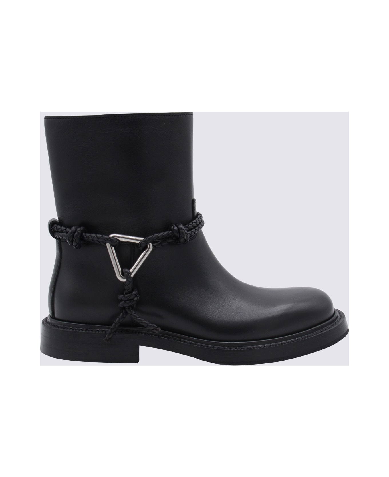 Bottega Veneta Black Leather Boots - BLACK