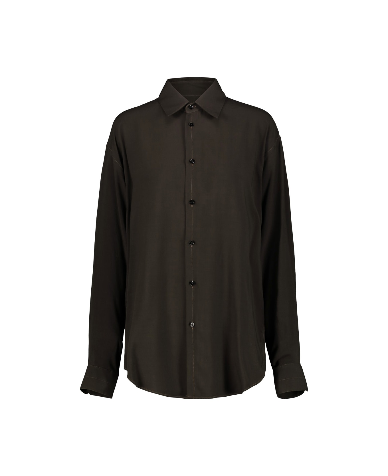 Lemaire Relaxed Shirt - Dark Espresso