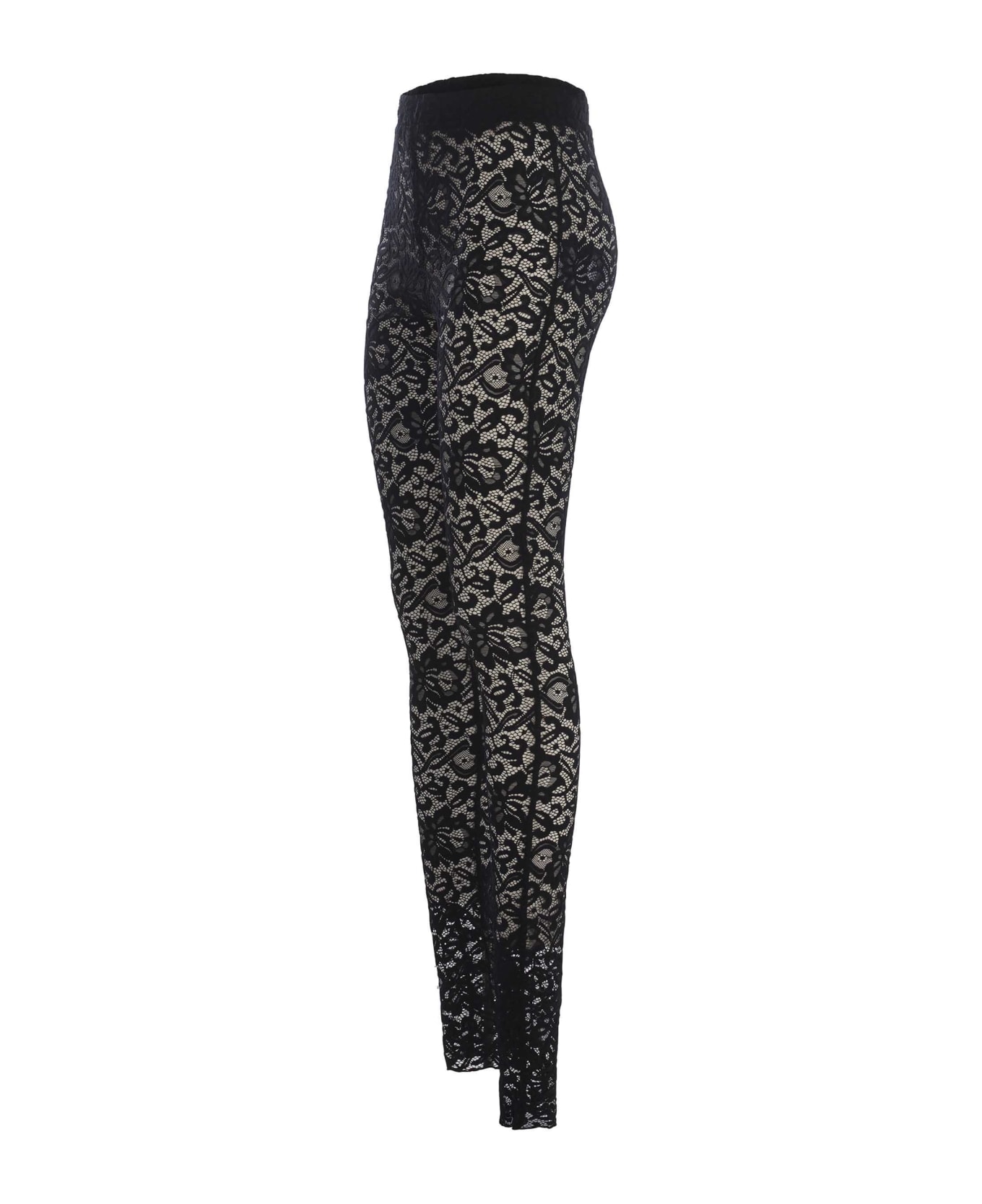 Rotate by Birger Christensen Leggins Rotate Made Of Lace - Black