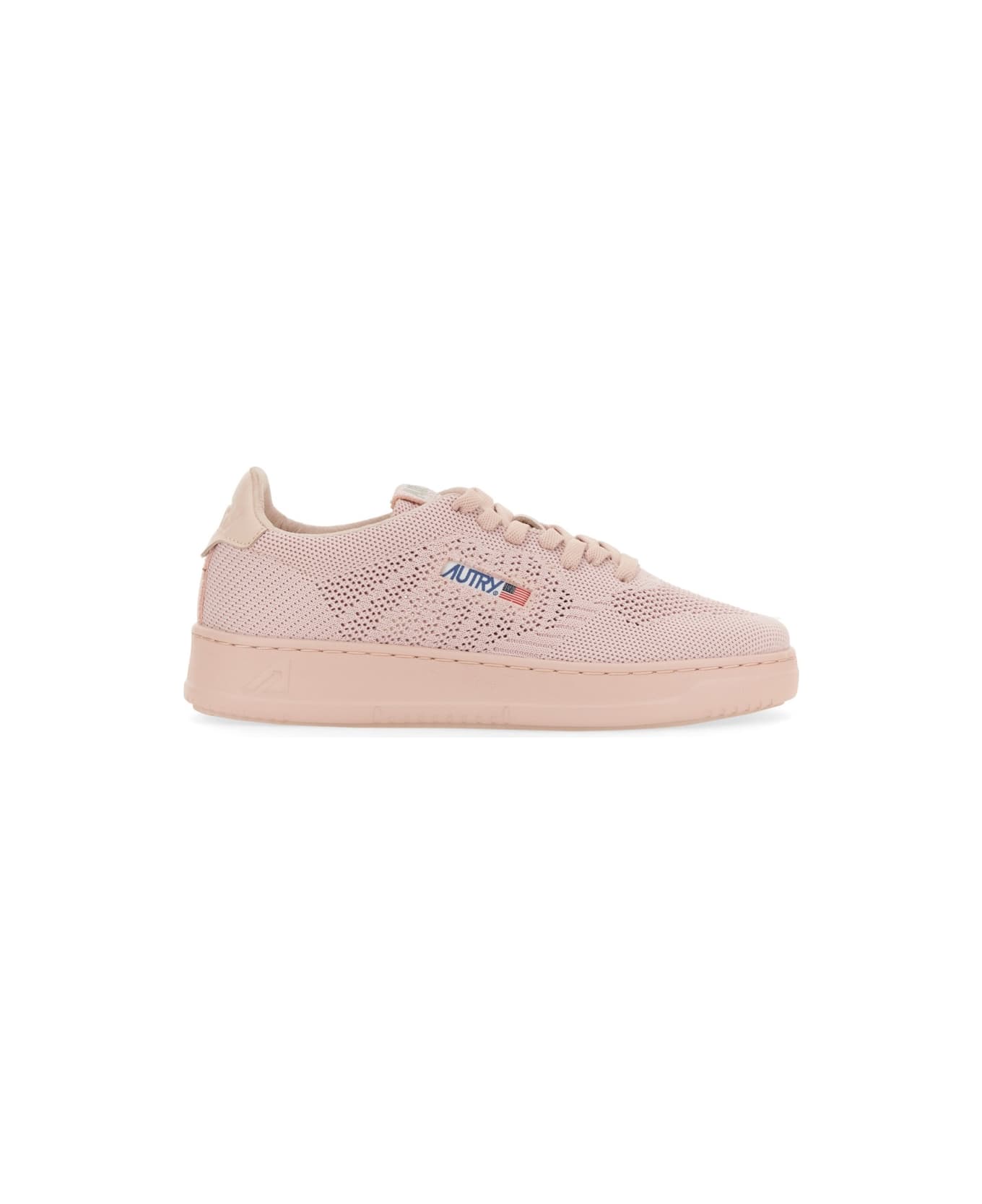 Autry Pink Easeknit Low Sneakers - Pink スニーカー