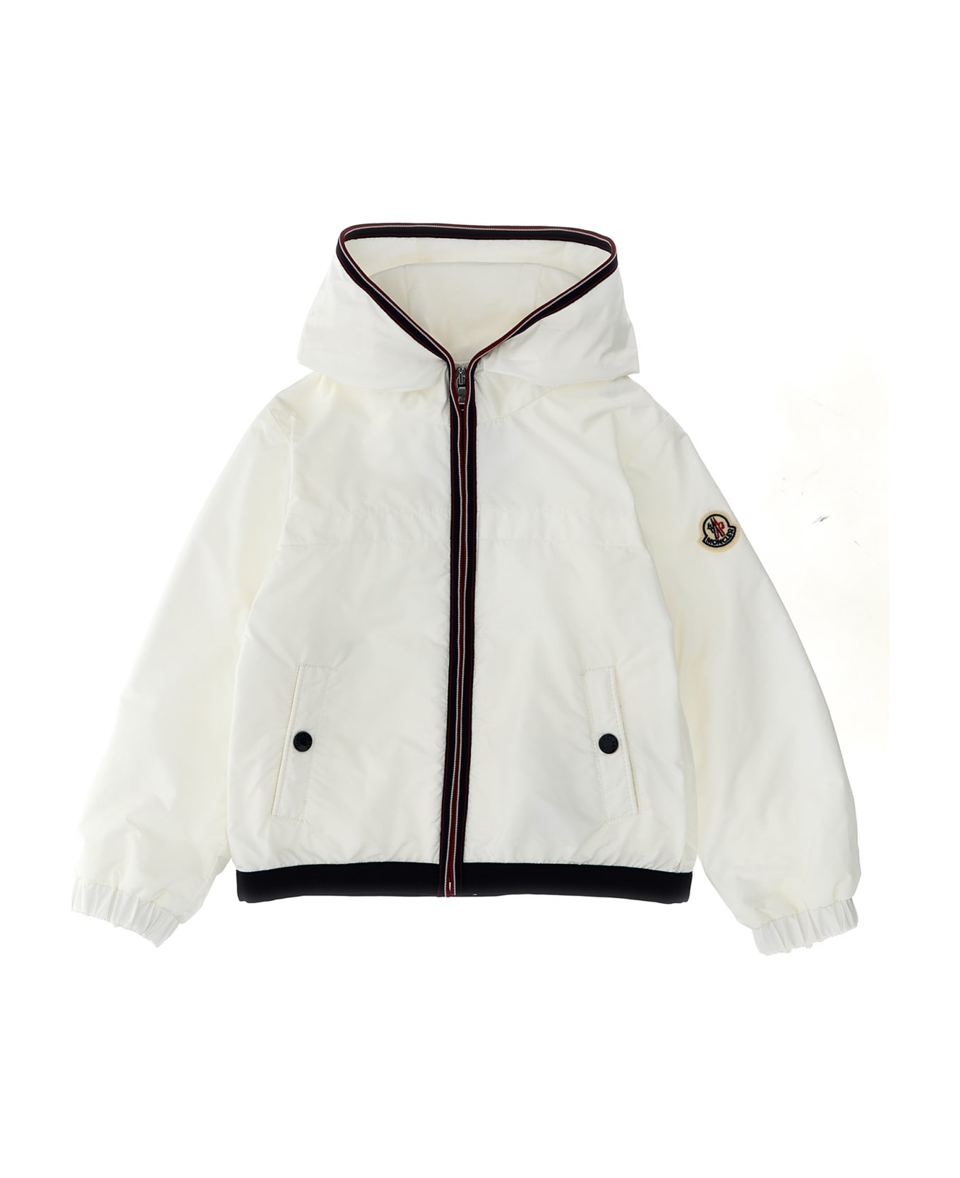 Moncler 'anton' Hooded Jacket - White コート＆ジャケット