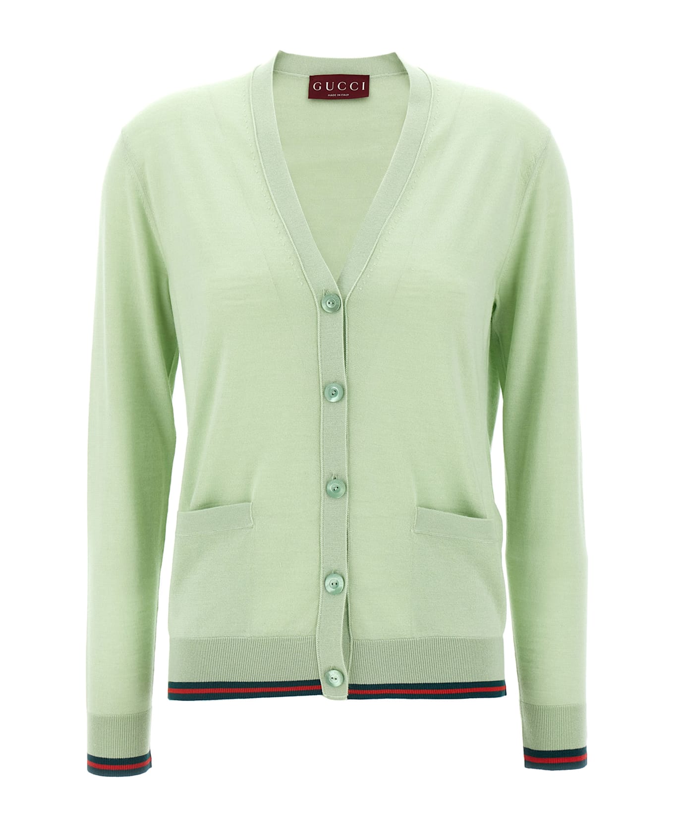 Gucci Cardigan Web - Green