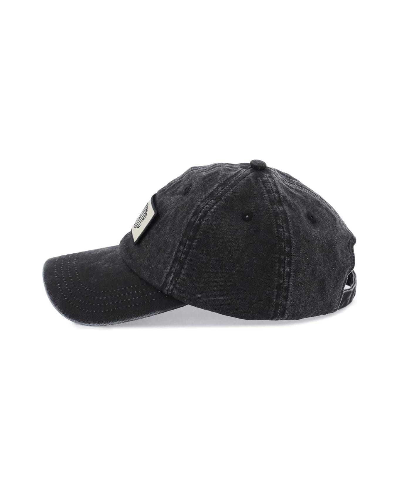Rotate by Birger Christensen Baseball Cap With Logo Patch - BLACK (Black) ヘアアクセサリー