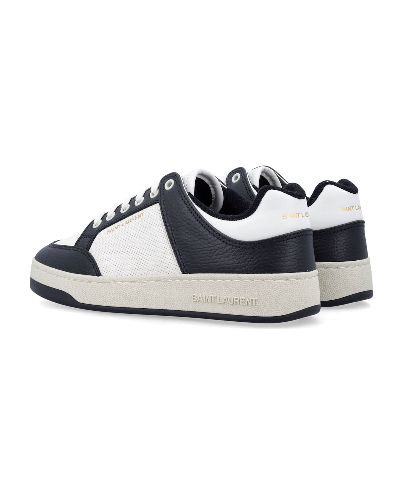 Saint Laurent Sl/61 Woman
s Sneakers - COFFEE WHITE/NERO/CO
