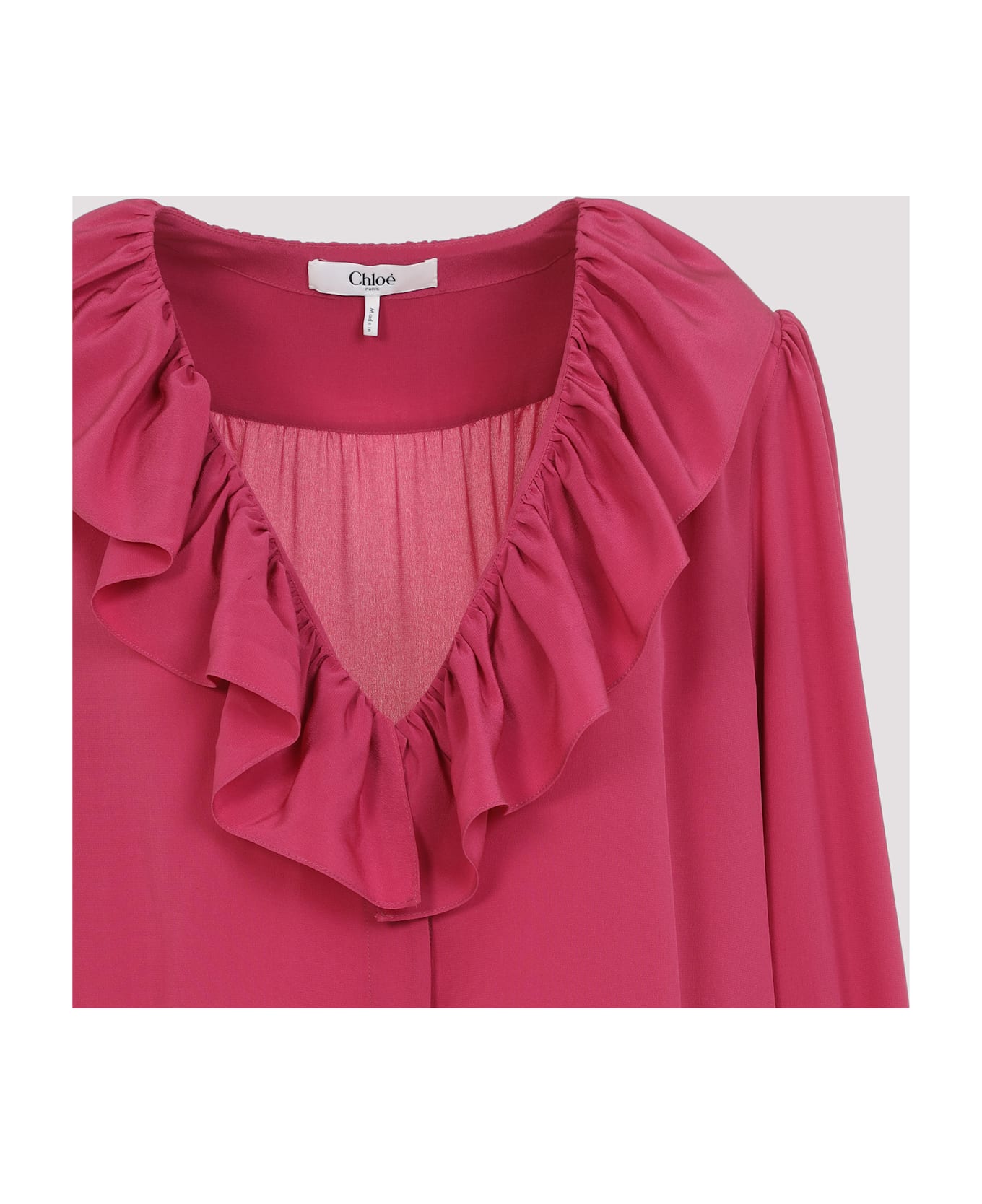 Chloé Silk Blouse - Divine Red