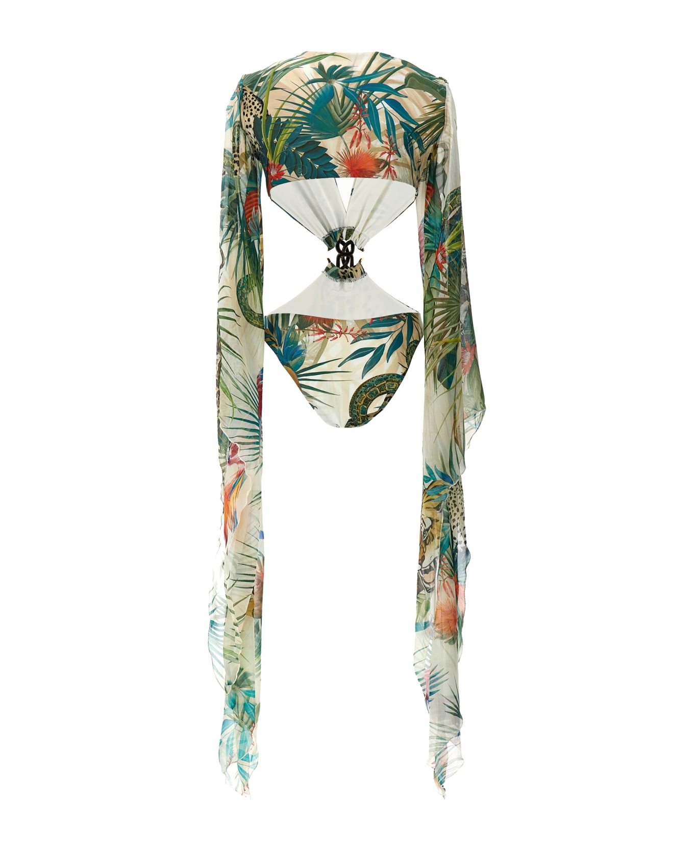 Roberto Cavalli 'jungle' One-piece Swimsuit - NEUTRALS