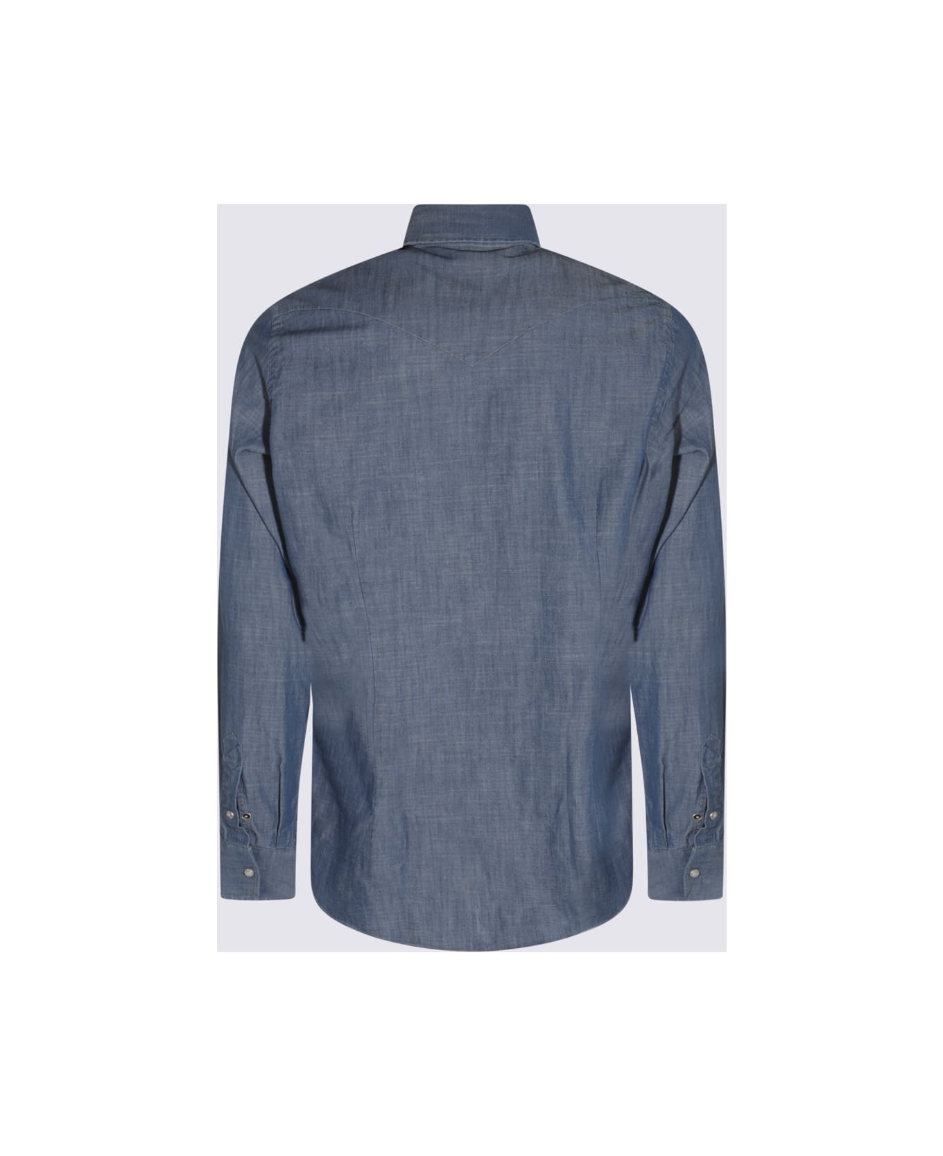 Eleventy Navy Cotton Shirt - Blue