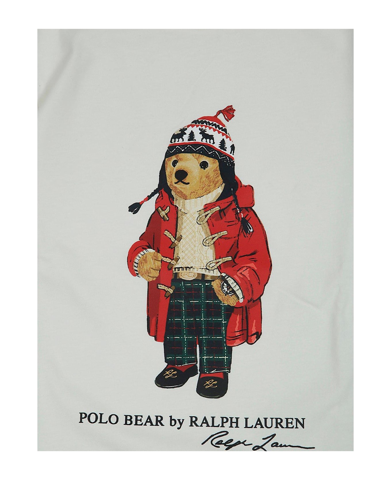 Ralph Lauren Polo Bear Printed Crewneck T-shirt - LATTE