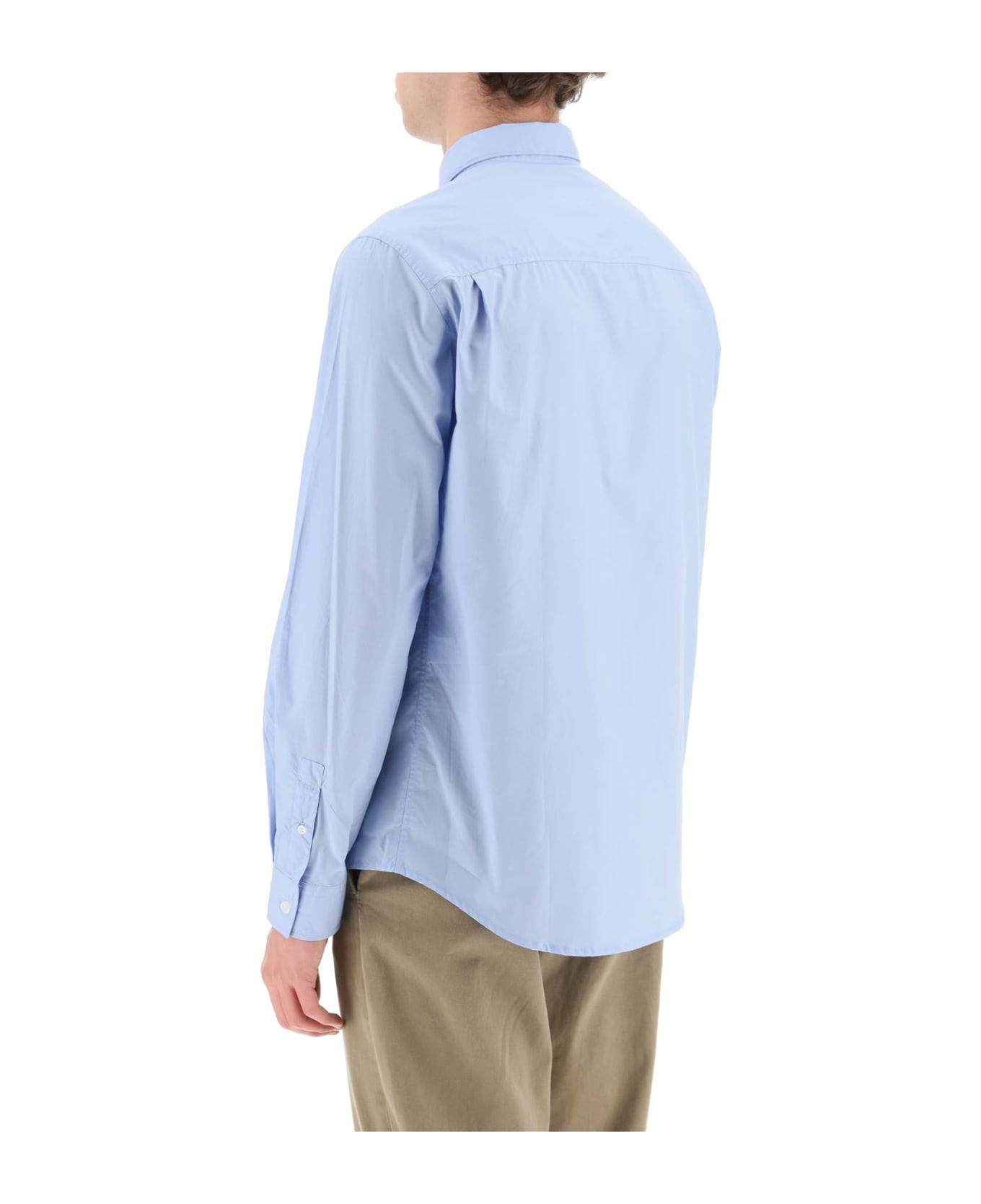 A.P.C. Cotton Button-down Shirt - Light Blue