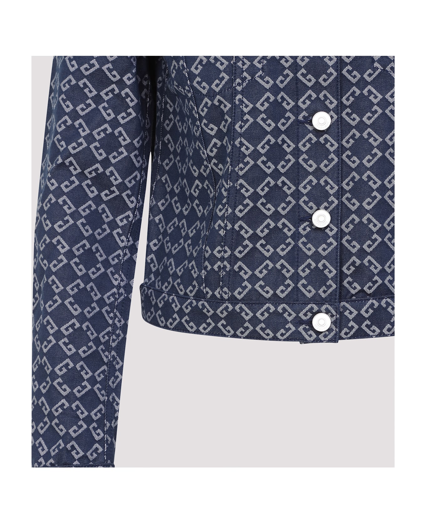 Givenchy Monogram Denim Jacket - Denim Blue