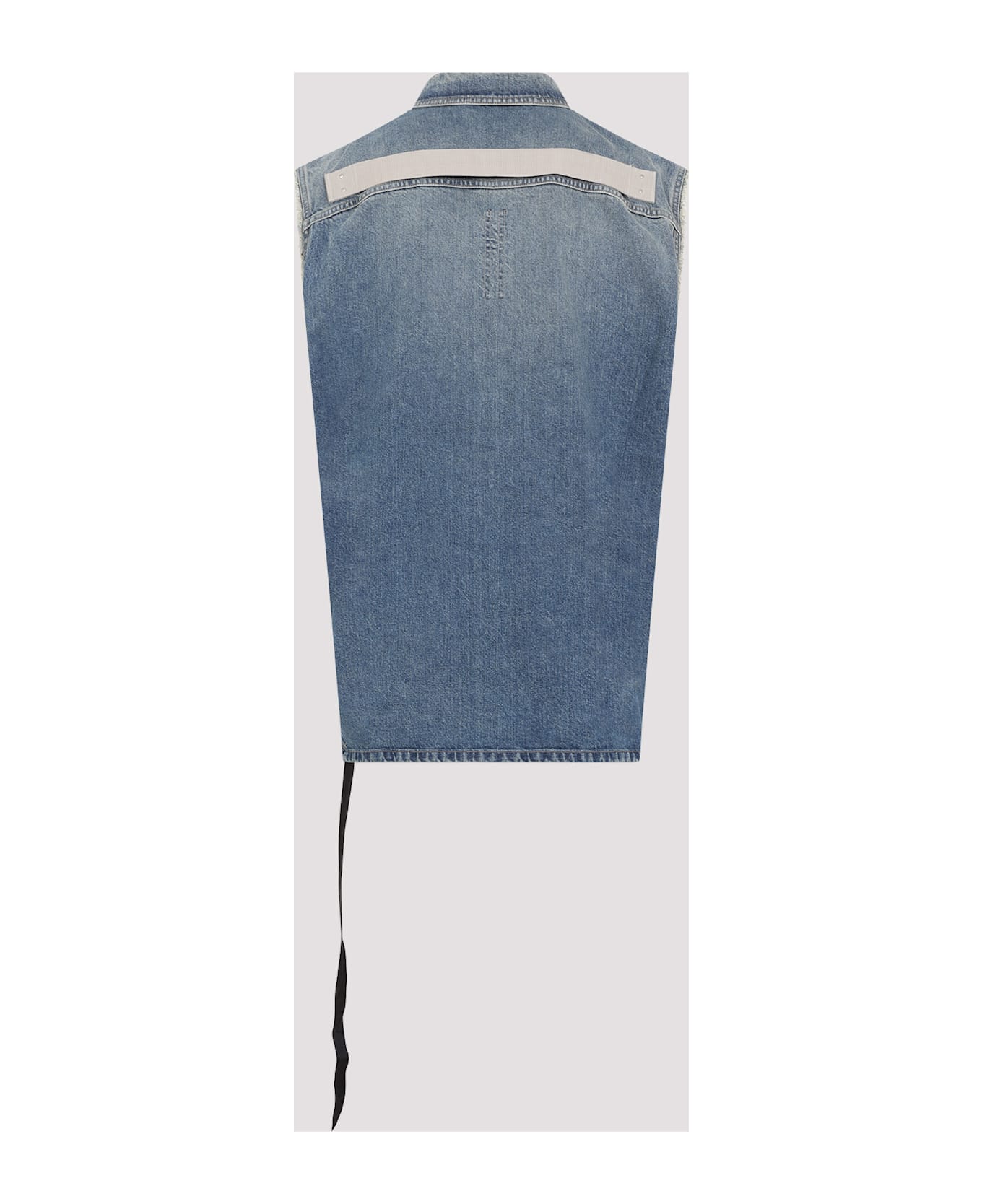 DRKSHDW Sleeveless Tommy Jumbo Vest - Washed Indigo