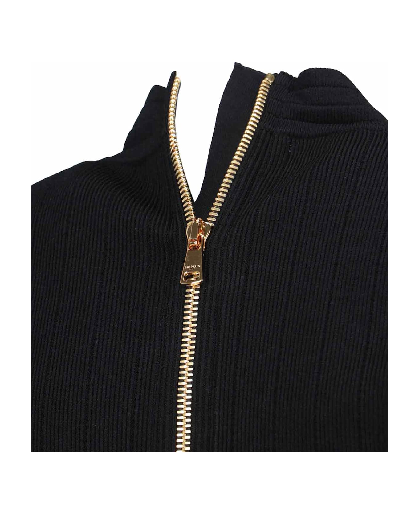 Balmain Knit Mini Dress - Black