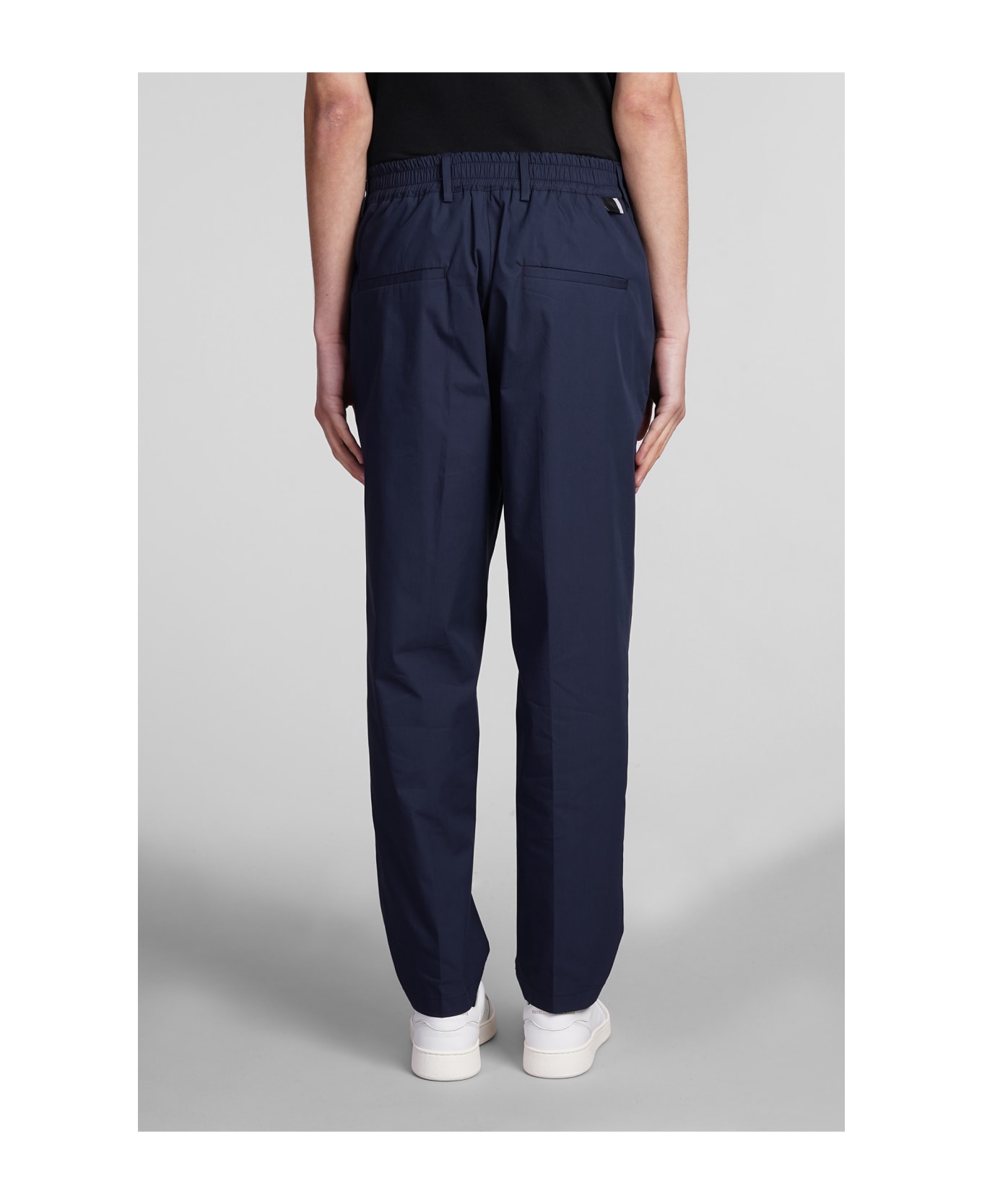 Low Brand George Pants In Blue Cotton - blue