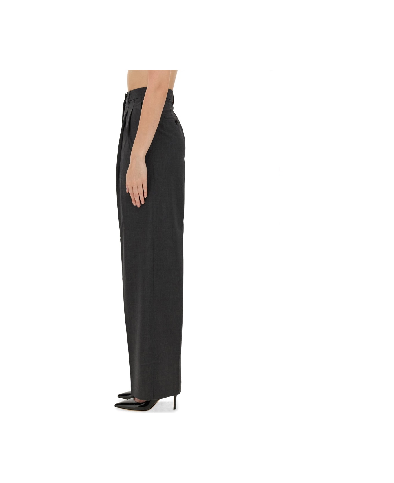 Theory Wide Leg Pants - GREY