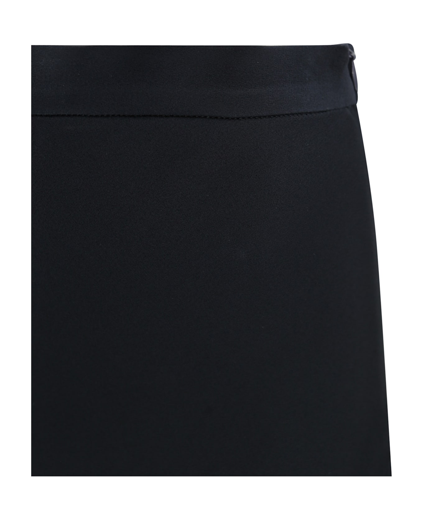 Max Mara Studio Flowing Skirt In Envers Satin - Blue