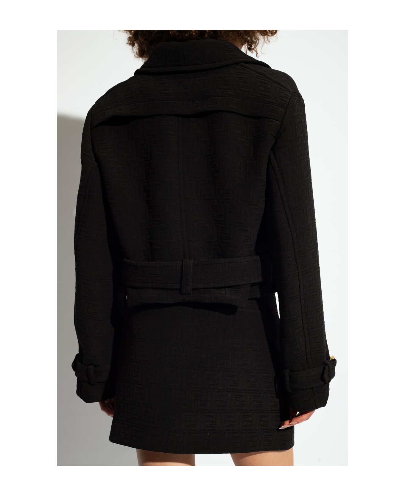 Fendi Jacket With Monogram - Black