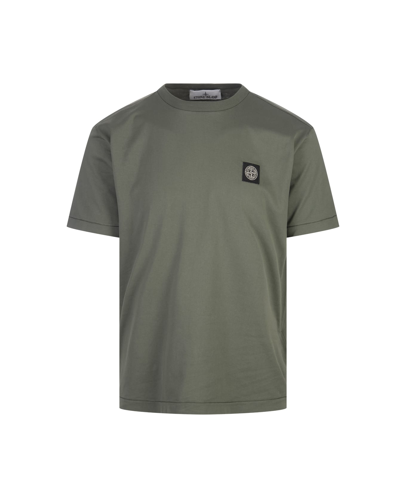 Stone Island Green 60/2 Cotton T-shirt - Green