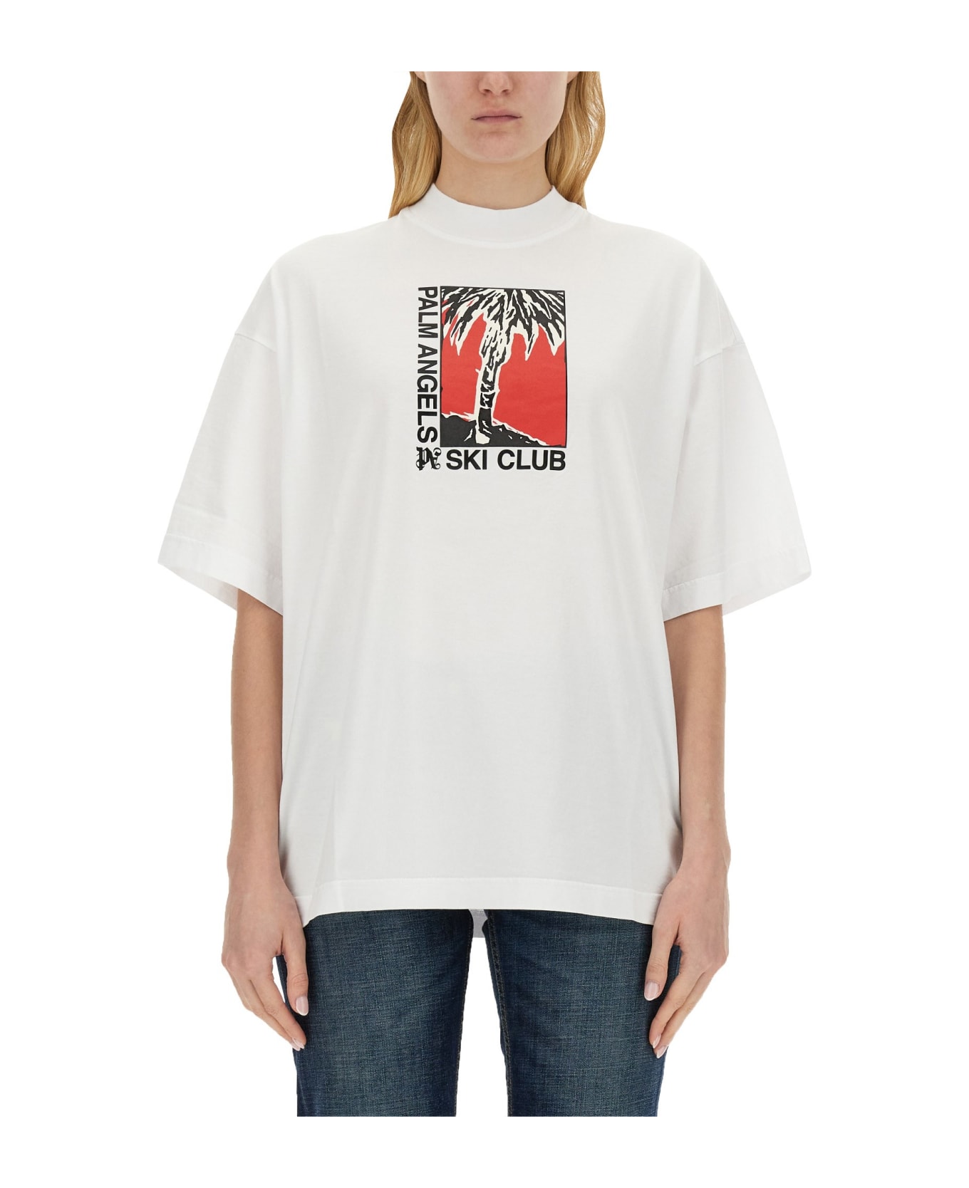 Palm Angels Palm Ski Club T-shirt - White Tシャツ