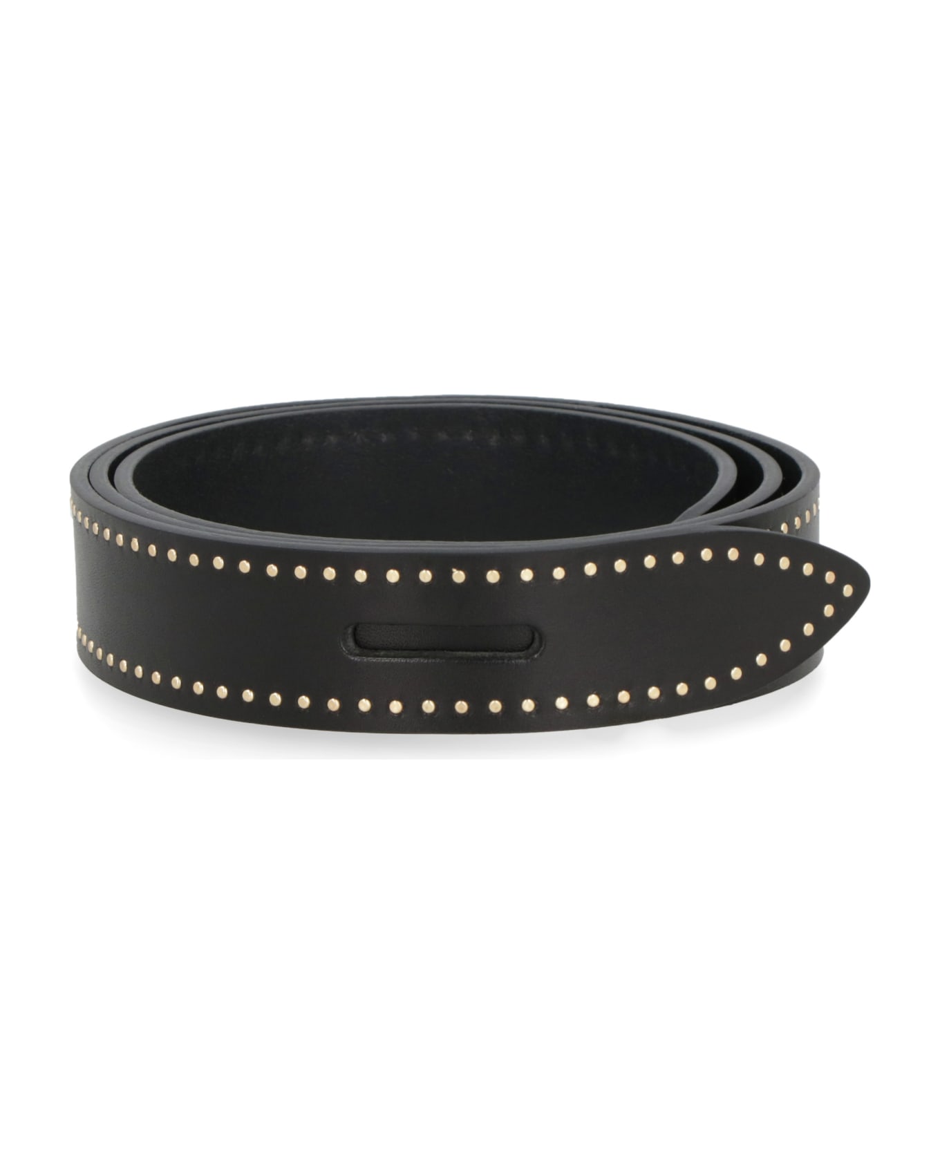 Isabel Marant Lecce Leather Belt - black ベルト