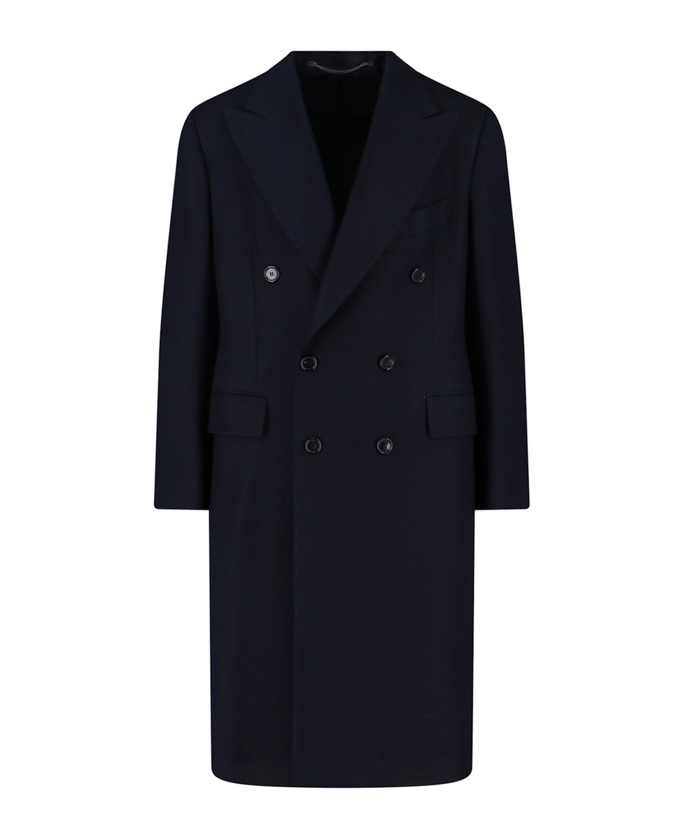 Cesare Attolini Double-breasted Coat - Blue