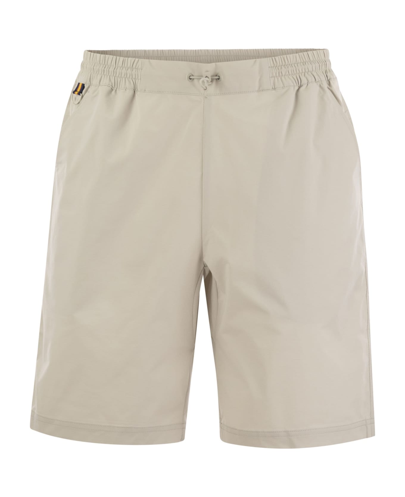 K-Way Remisen - Shorts In Technical Fabric - Beige