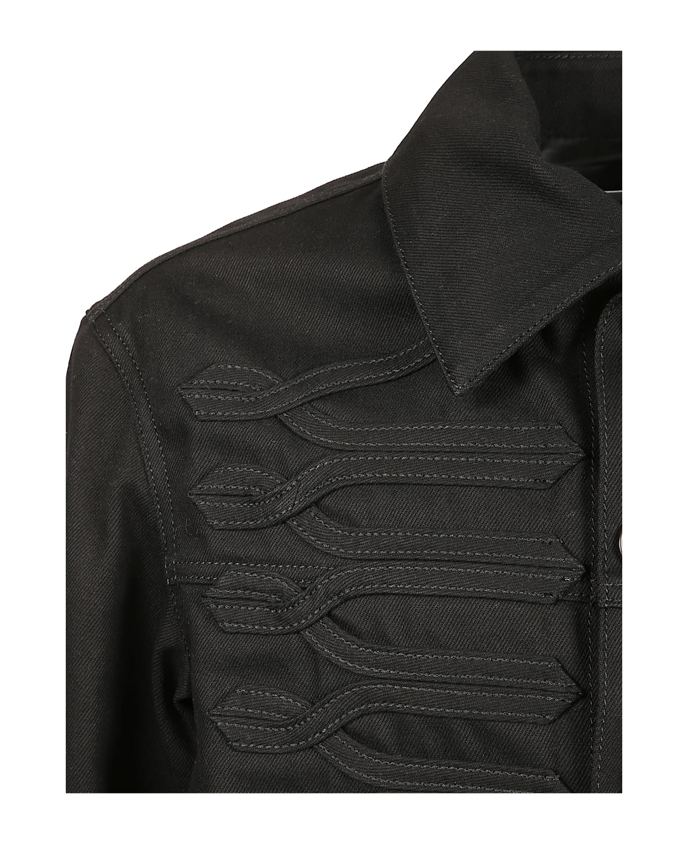 Alexander McQueen Denim Shirt Jacket - Black