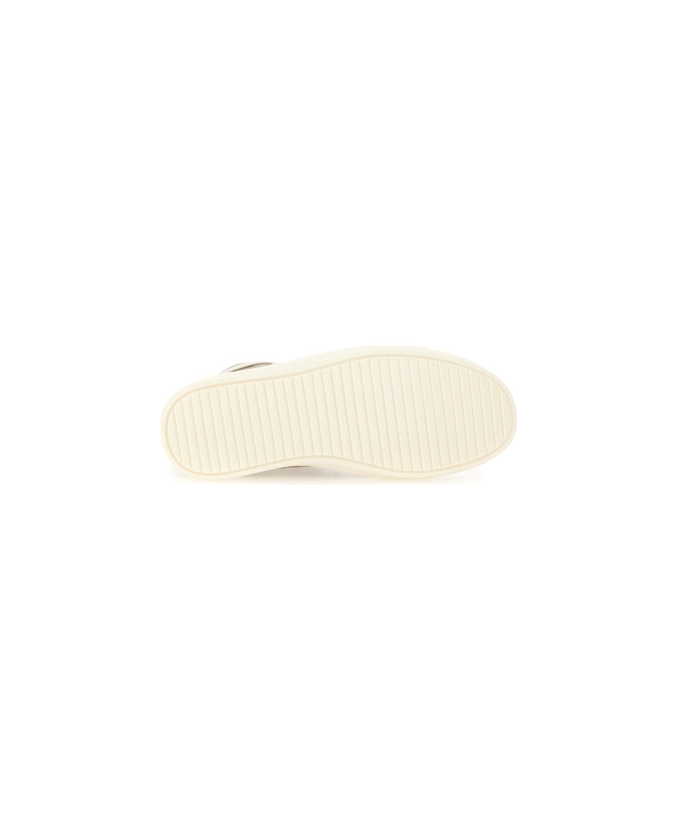 Rick Owens High Sneakers. - BEIGE