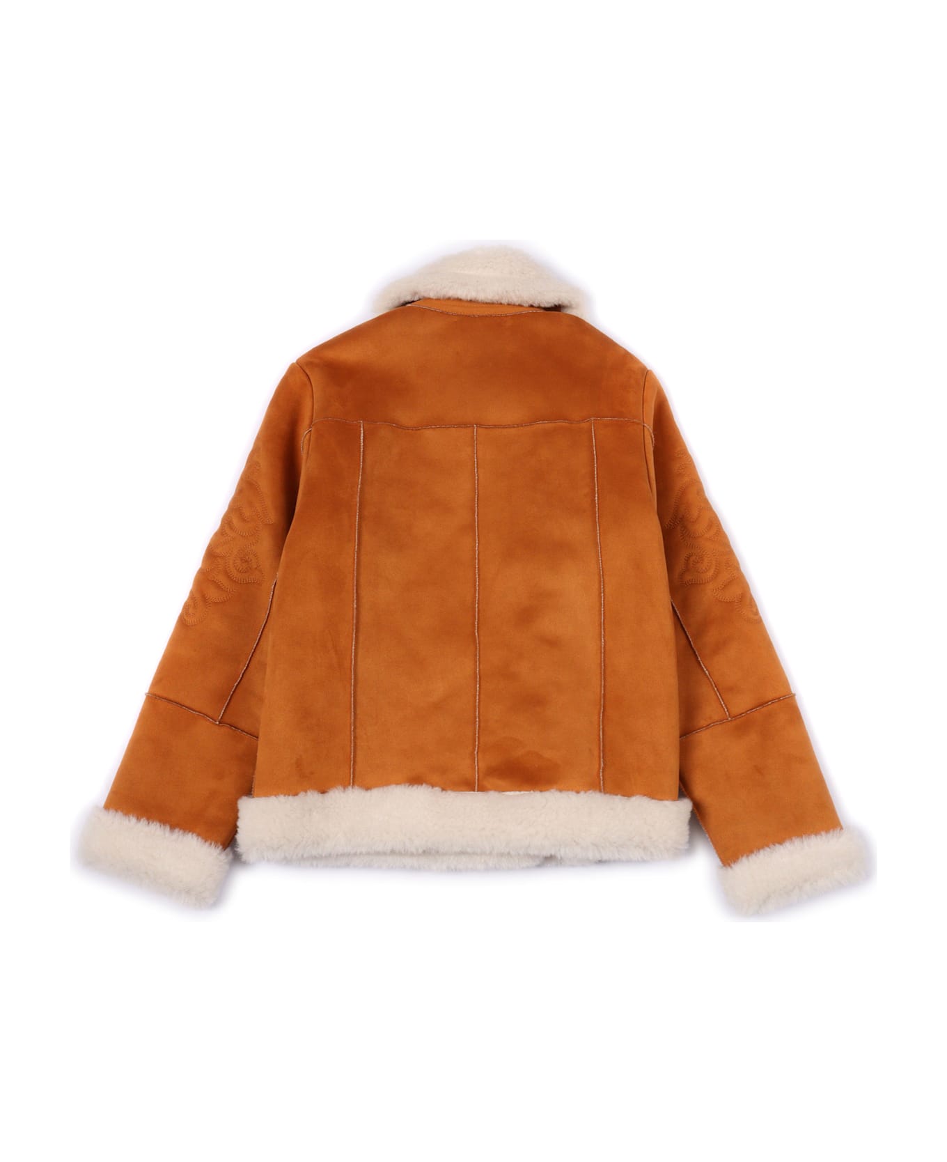 MC2 Saint Barth Lorayne Jr Shearling-tex Embroidery 19 - BROWN