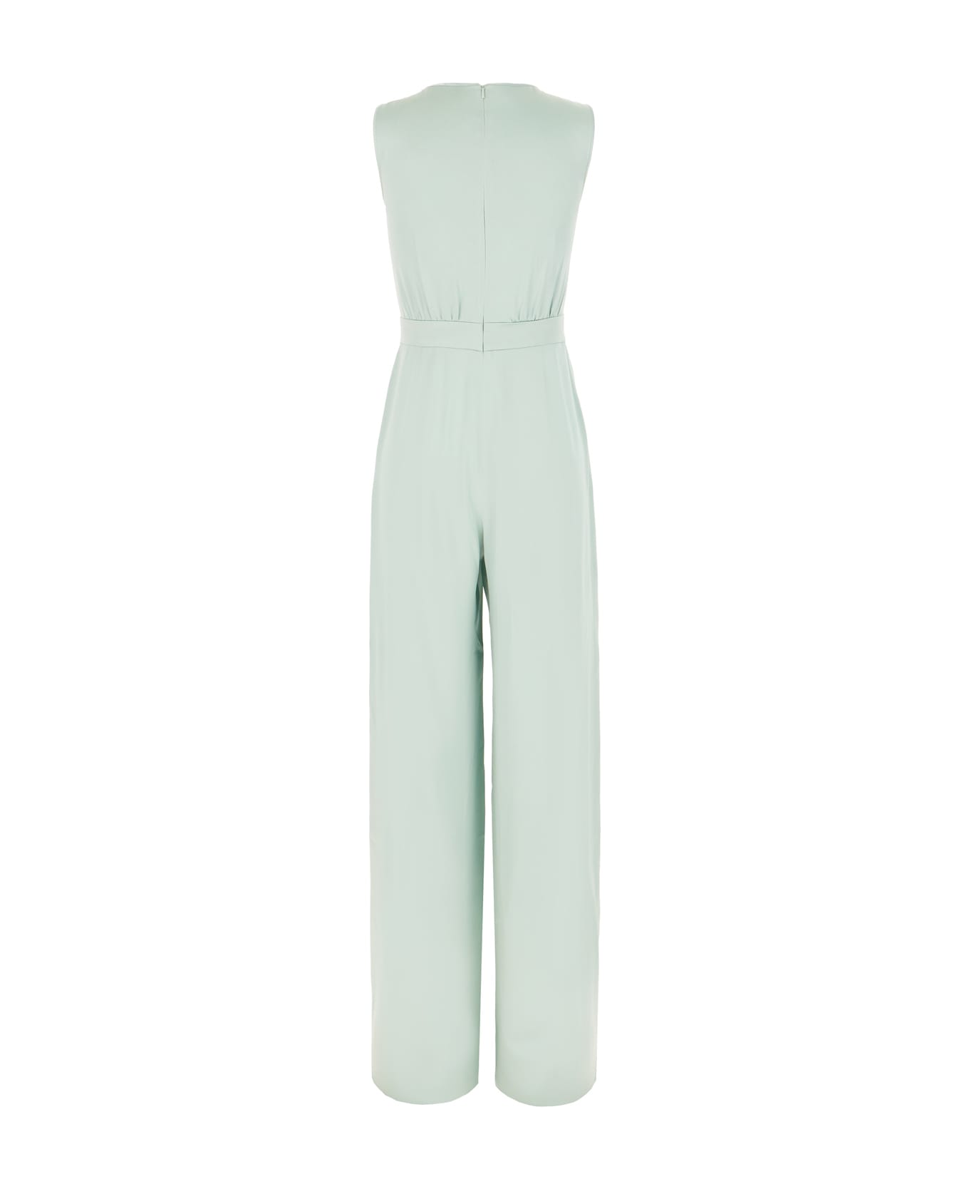 Max Mara Mint Green Acetate Blend Jumpsuit - 004