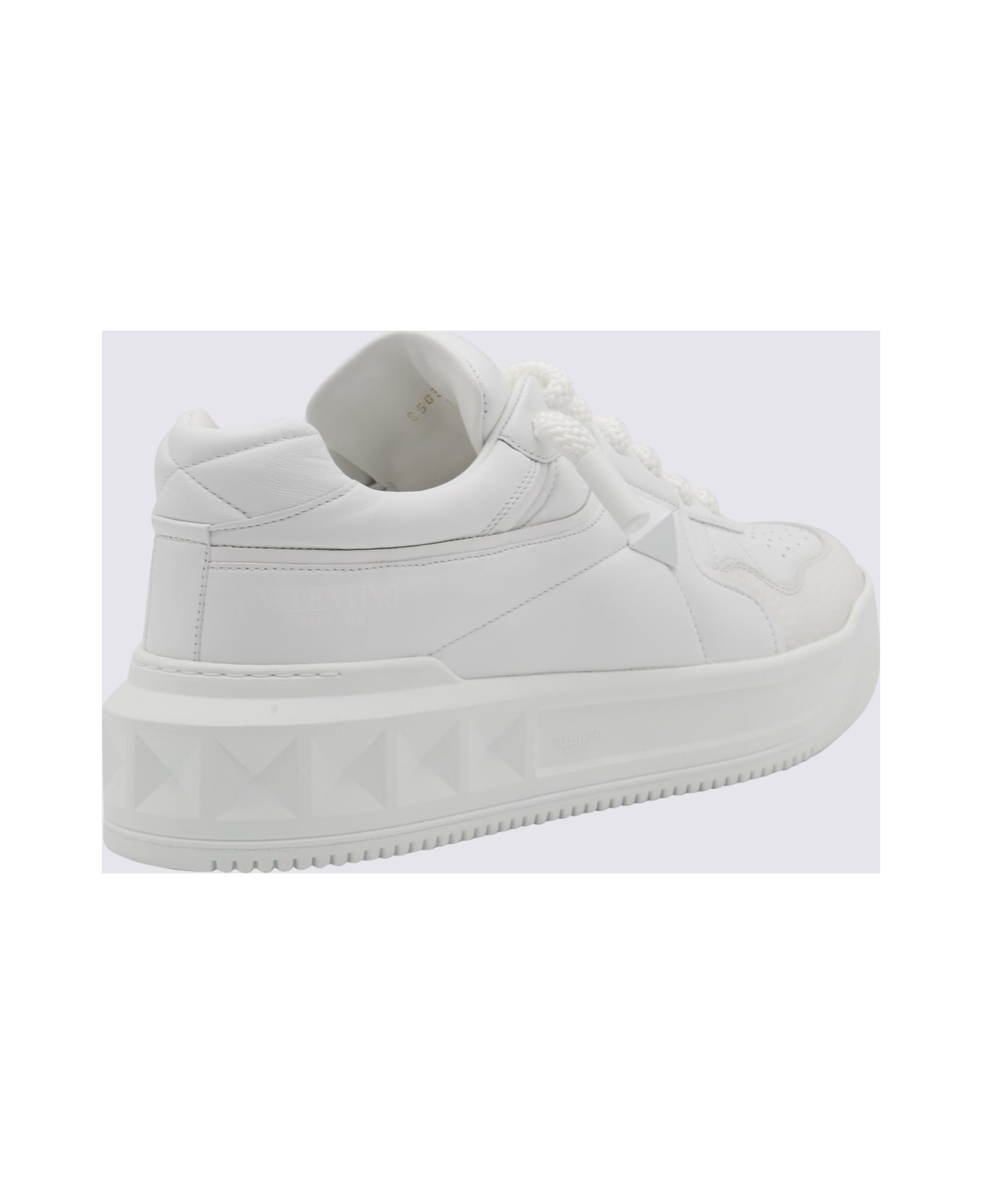 Valentino Garavani White Leather Sneakers - White