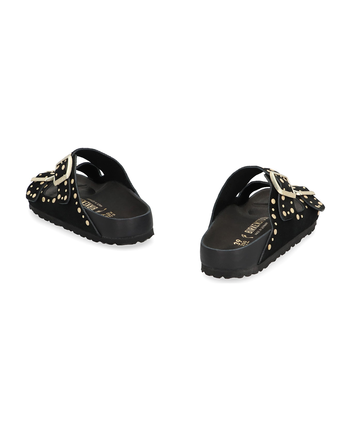 Birkenstock Arizona Suede Slides - black