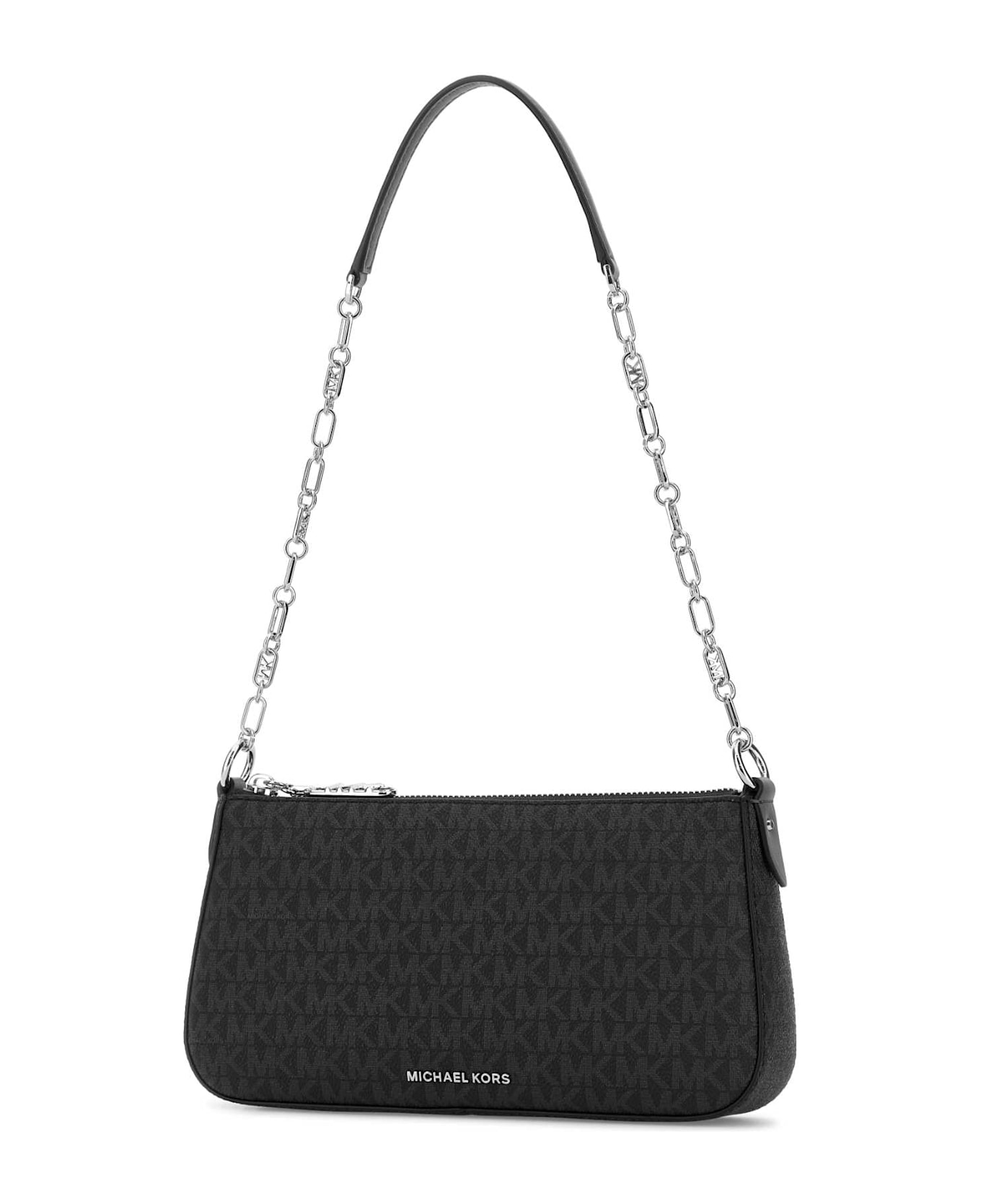 Michael Kors Printed Canvas Empire Shoulder Bag - BLACK